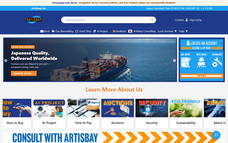 Artisbay's own Full Stack platform